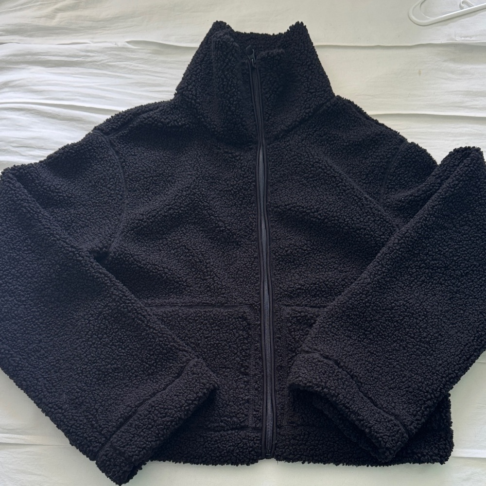 H&M Black Teddy Jacket